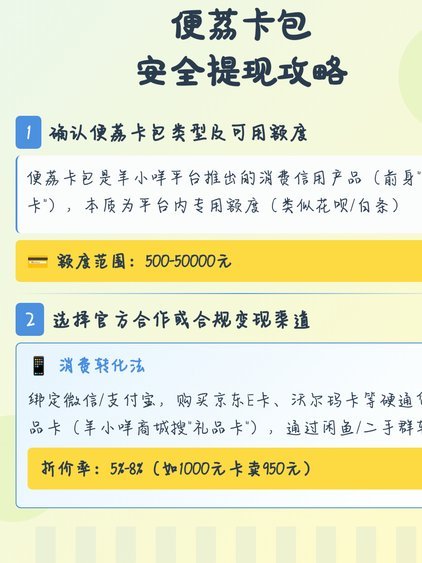 便荔卡包提现额度